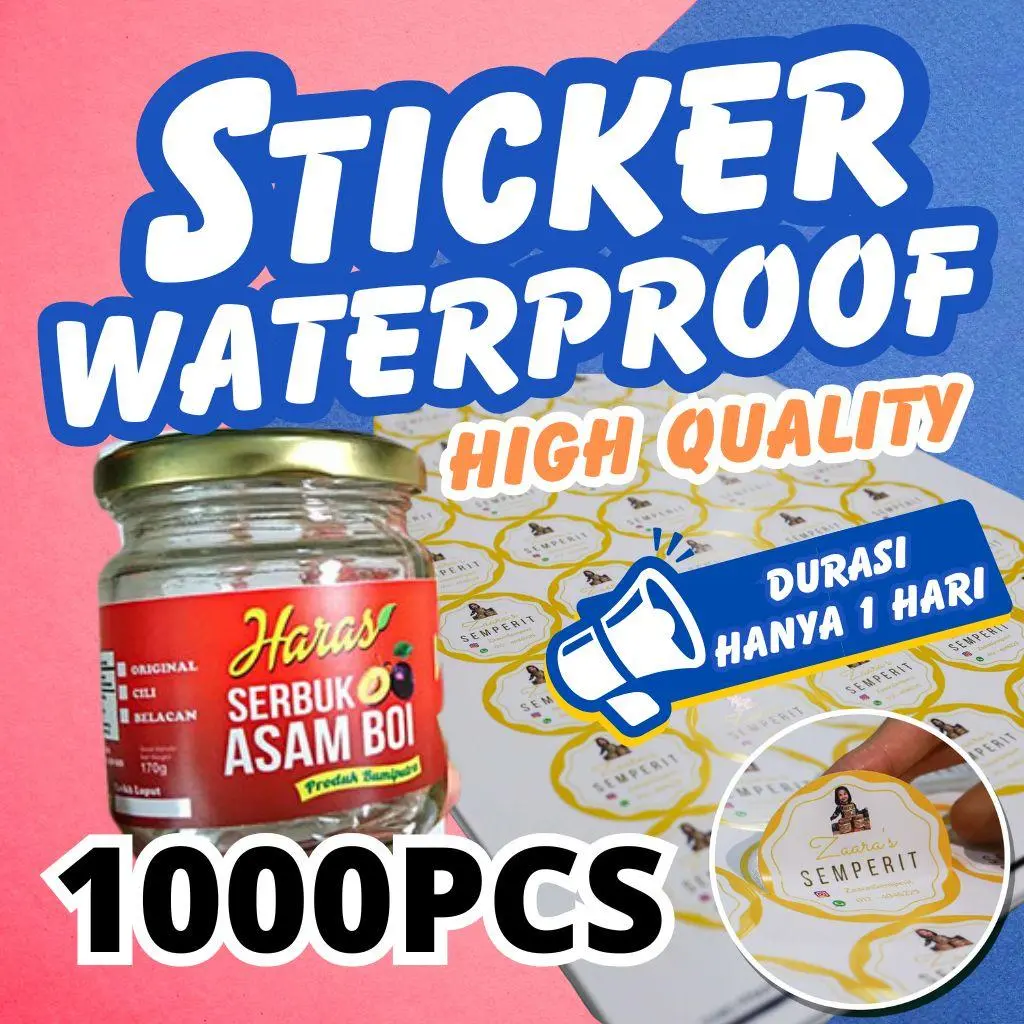 Sticker Label Waterproof 1000pcs