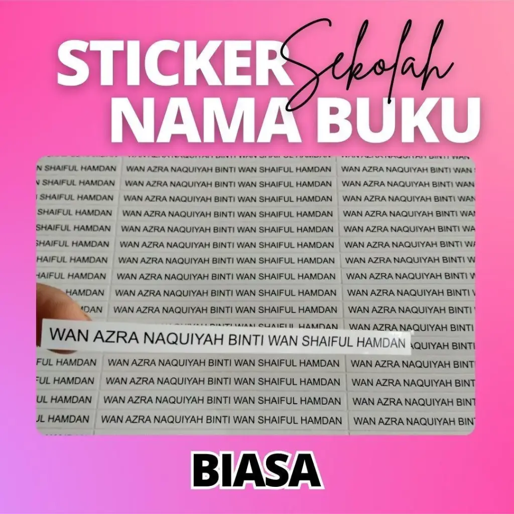 STICKER NAMA 184pcs