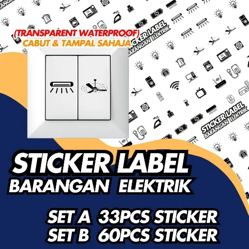 Sticker Label Barangan Elekr