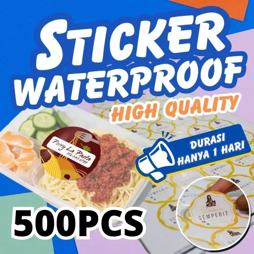 Sticker Label Waterproof 500pcs