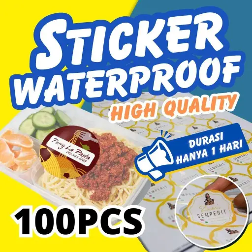 Sticker Label Waterproof 100pcs