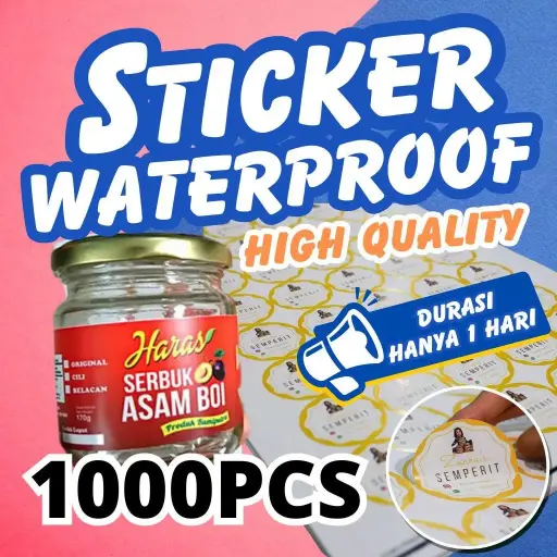 Sticker Label Waterproof 1000pcs